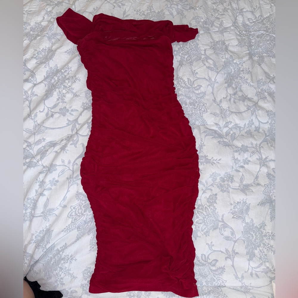 Elegant Red Women's Dress